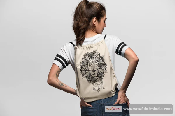 Ethnic Lion DrawString Bag